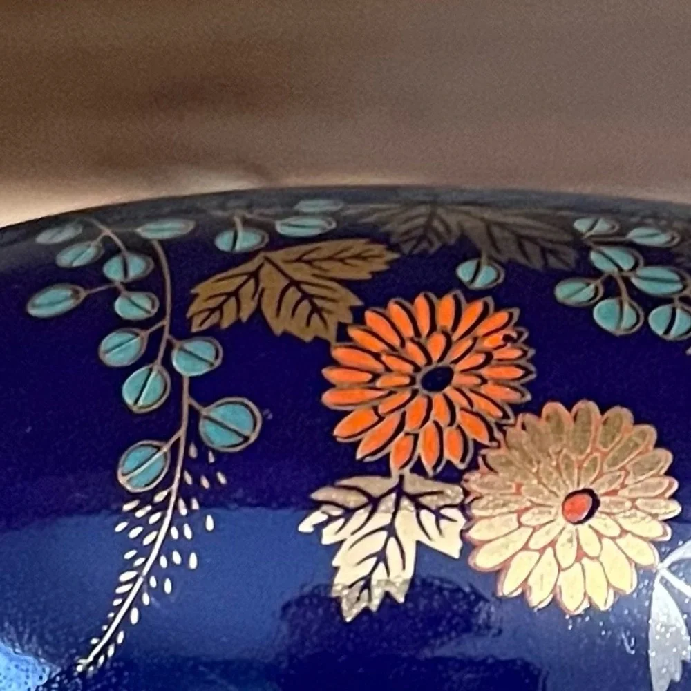 Vintage dark blue vase